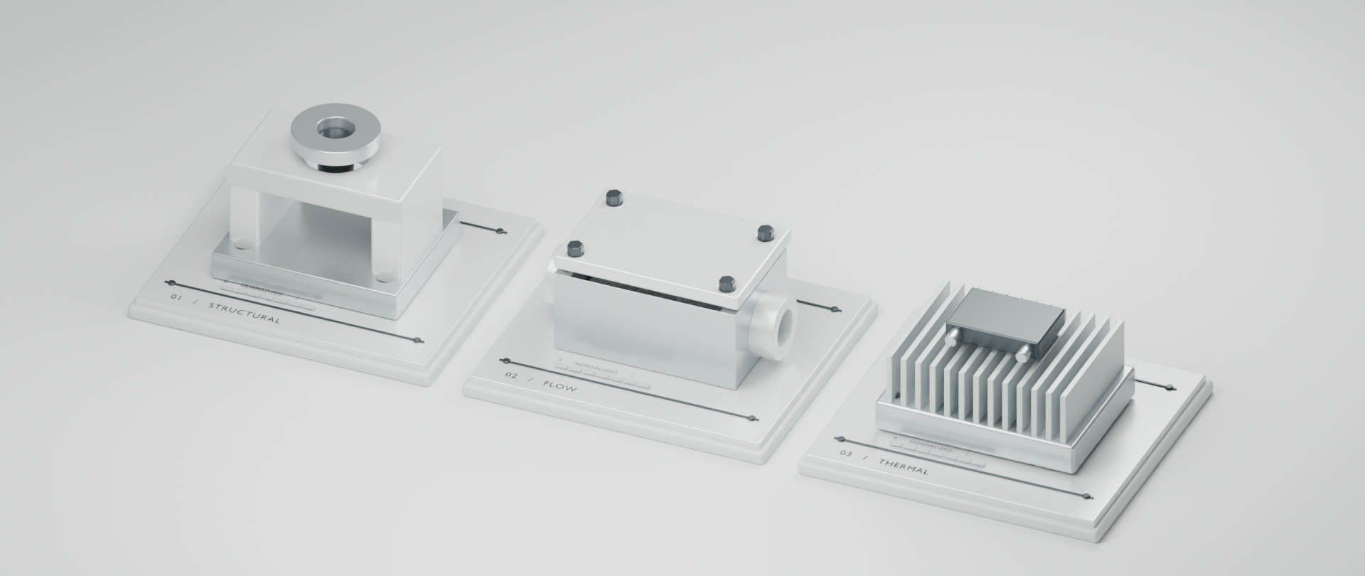 Monochrome geometry inspection of the three original assemblies