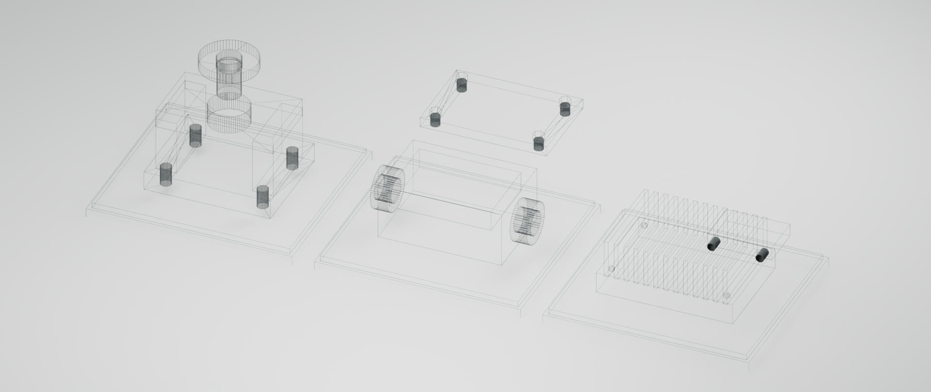 Wireframe inspection of the original industrial geometry